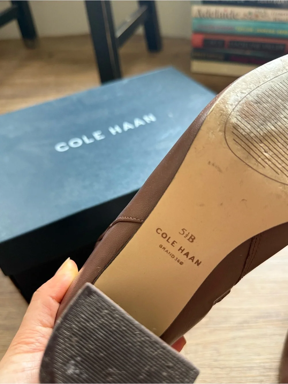 Cole Haan Valley Leather Ankle Booties - Chestnut/Light Brown
